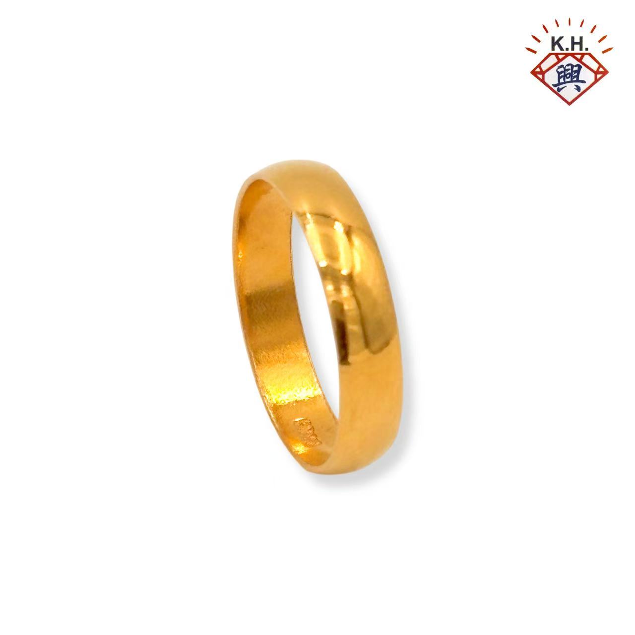 916 Gold Ring – Plain Ring (光身戒指)(3mm~6mm)