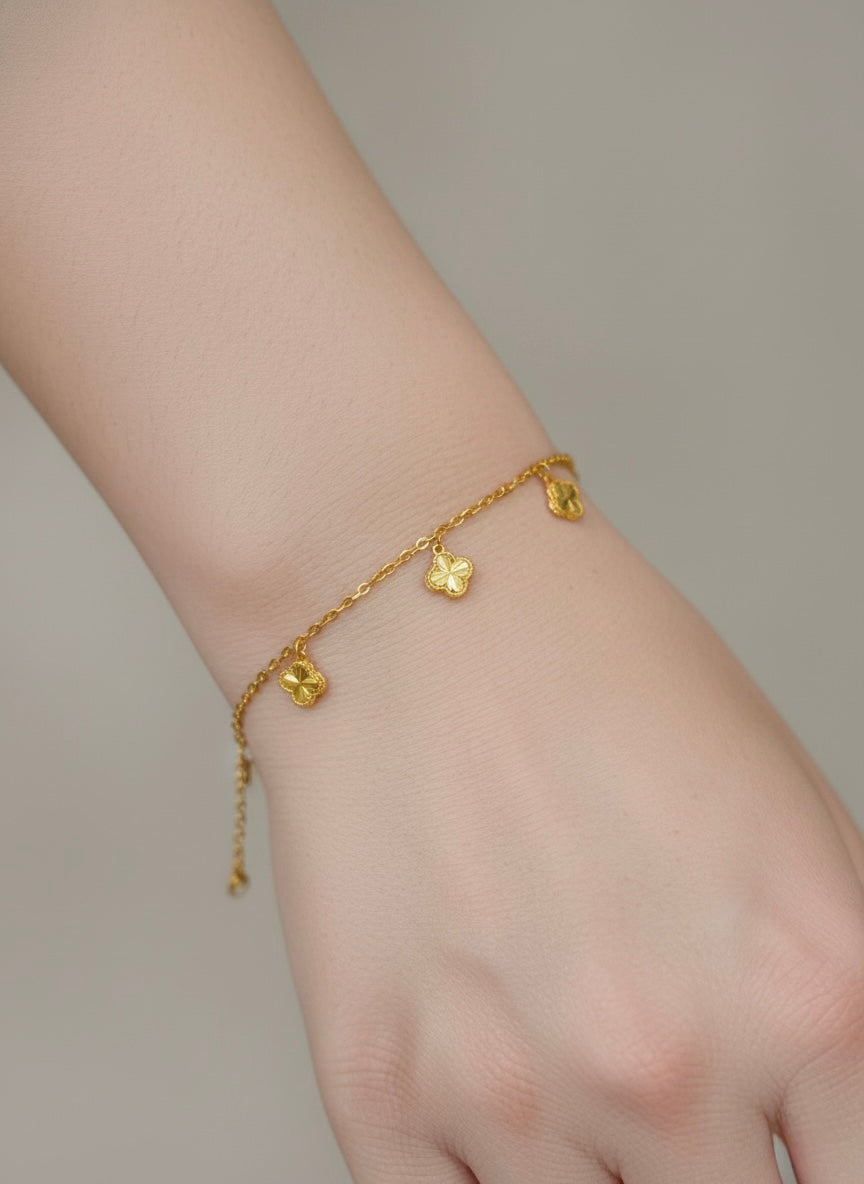 916 Gold Bracelet – Clover4 (四叶草4)