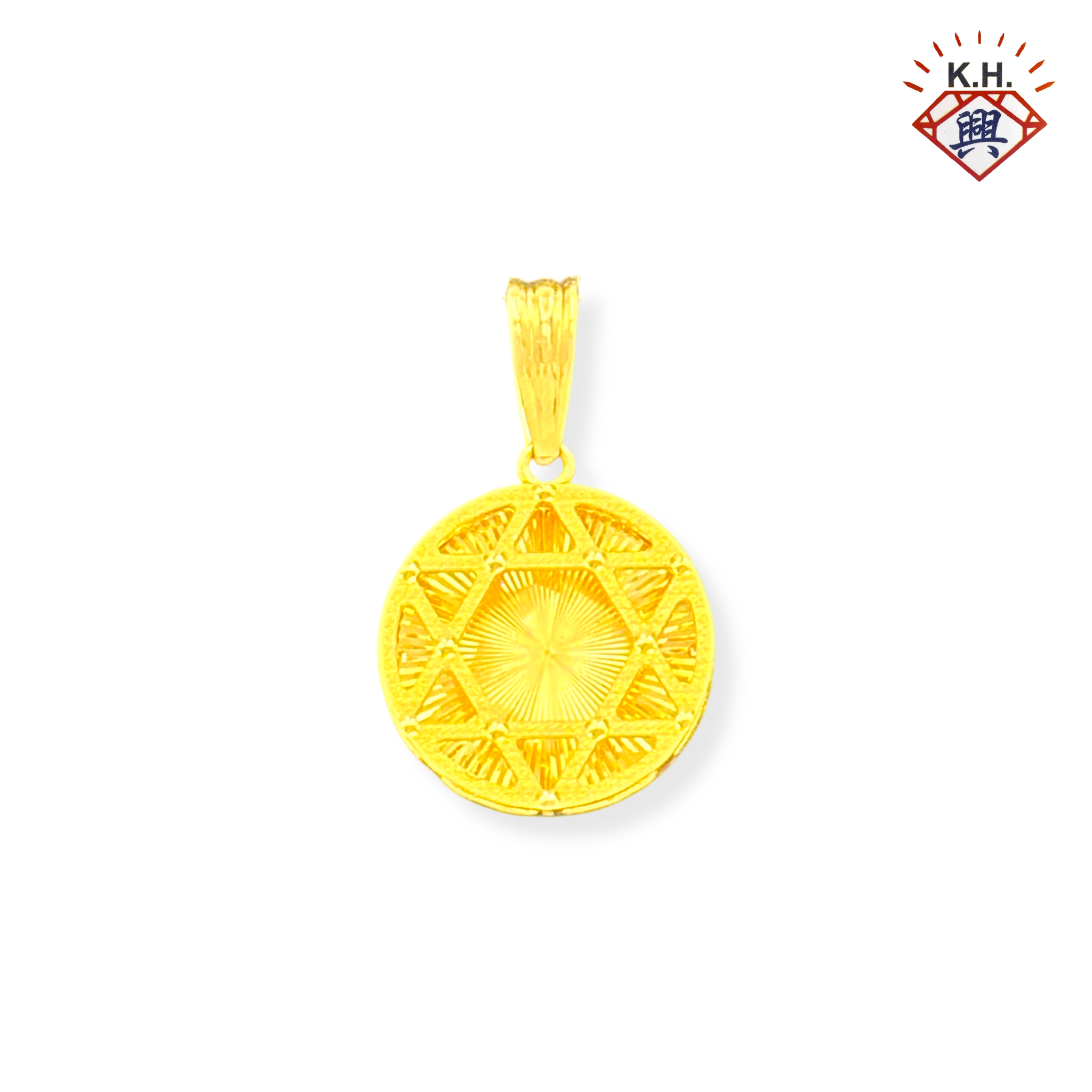 916 Gold Pendant – SevenTone Circle Pendant(圆形七彩)