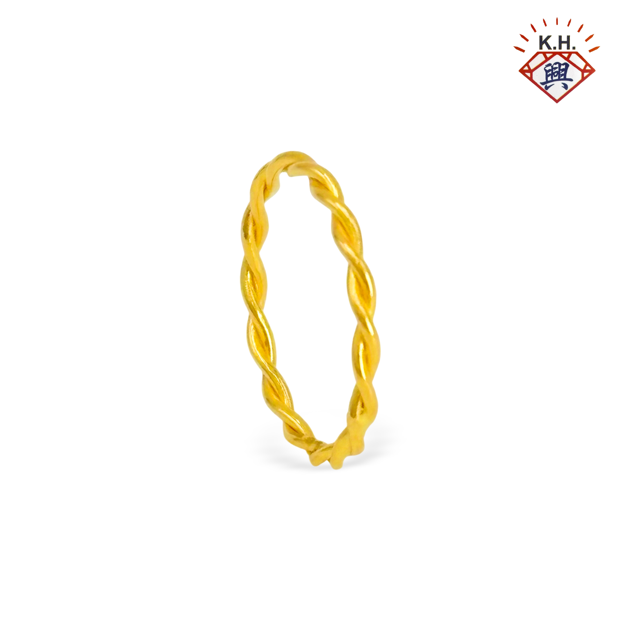 916 Gold Ring – Twist Harmony