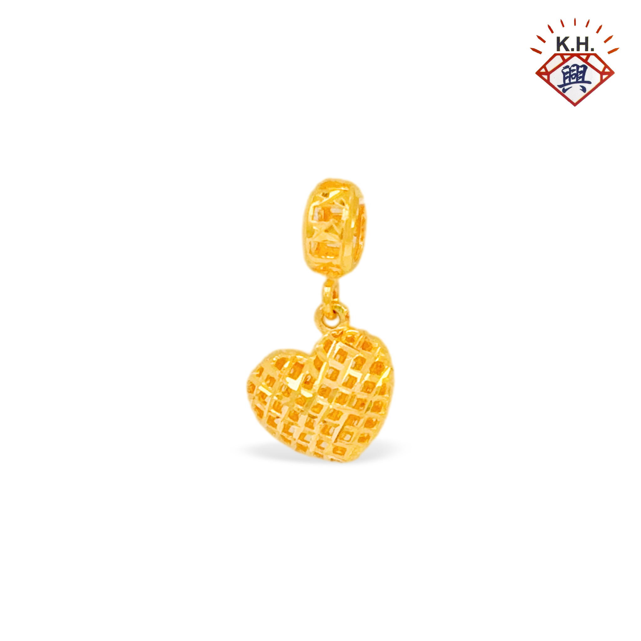 916 Gold Charm – WeaveLove 3D(编制3D Love)
