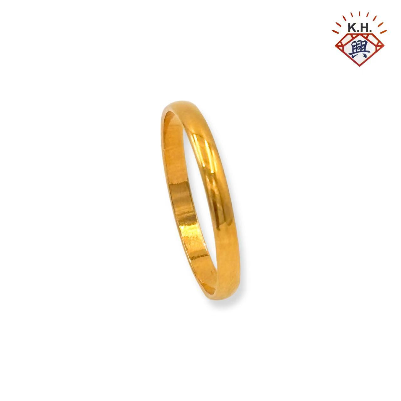 916 Gold Ring – Delicate Polished Ring (细装光身)