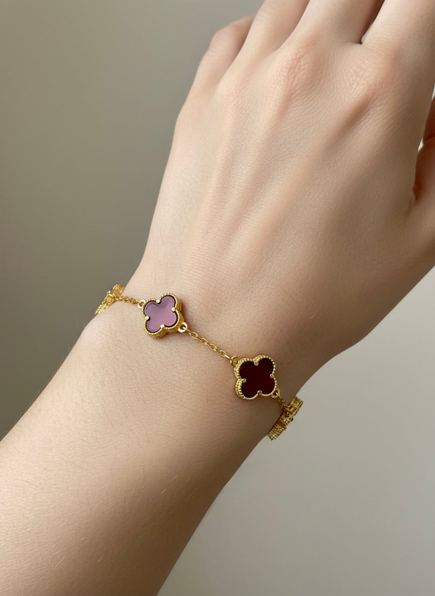 916 Gold Bracelet – Clover6 (四叶草6)