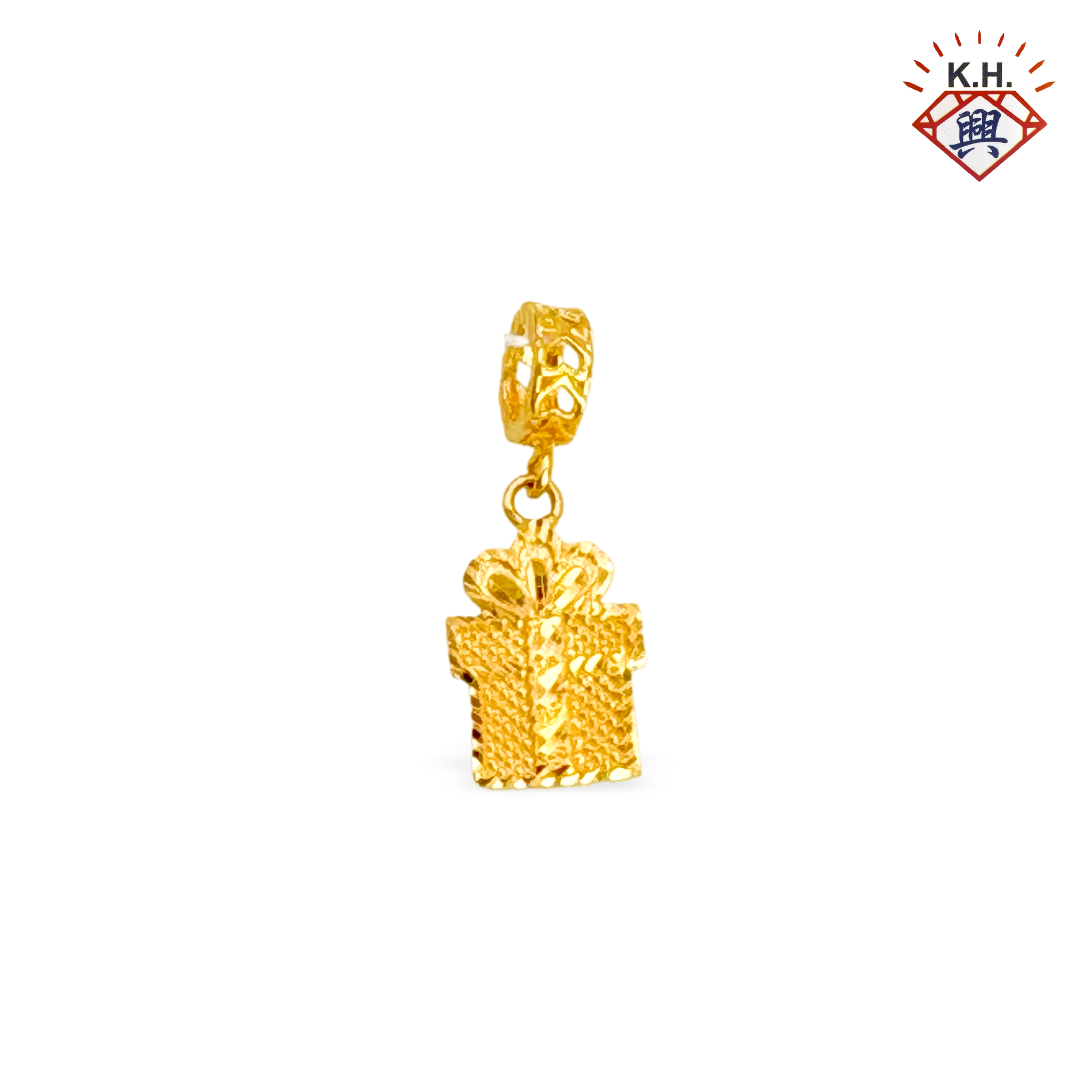 916 Gold Charm – Golden Gift Box