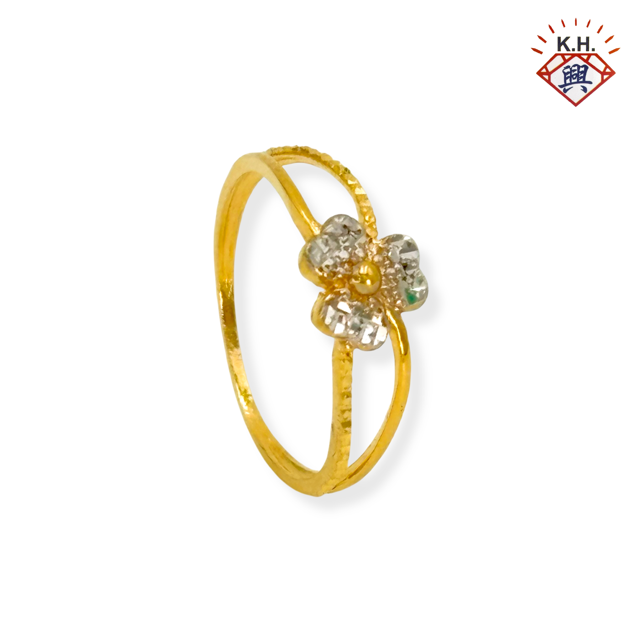 916 Gold Ring – Tri-Clover (三叶草)