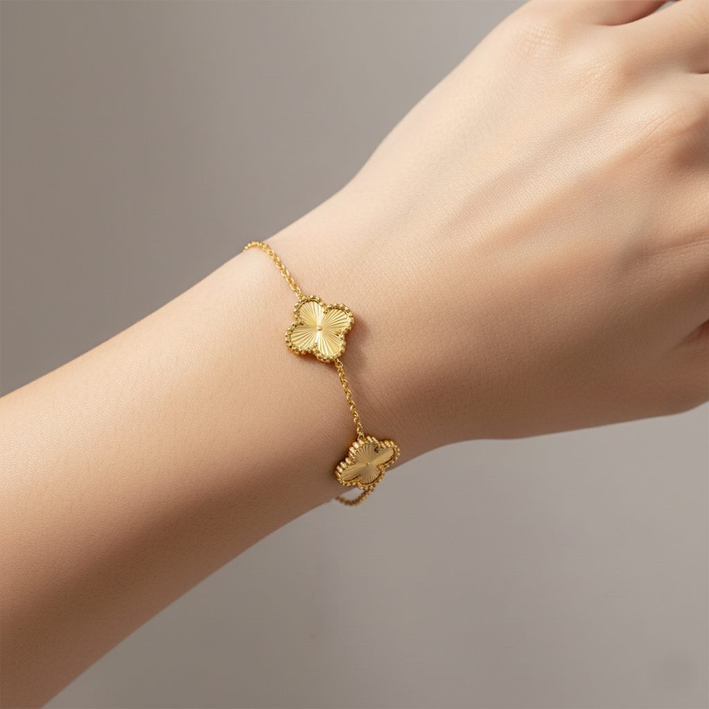 916 Gold Bracelet – Clover8 (四叶草8)