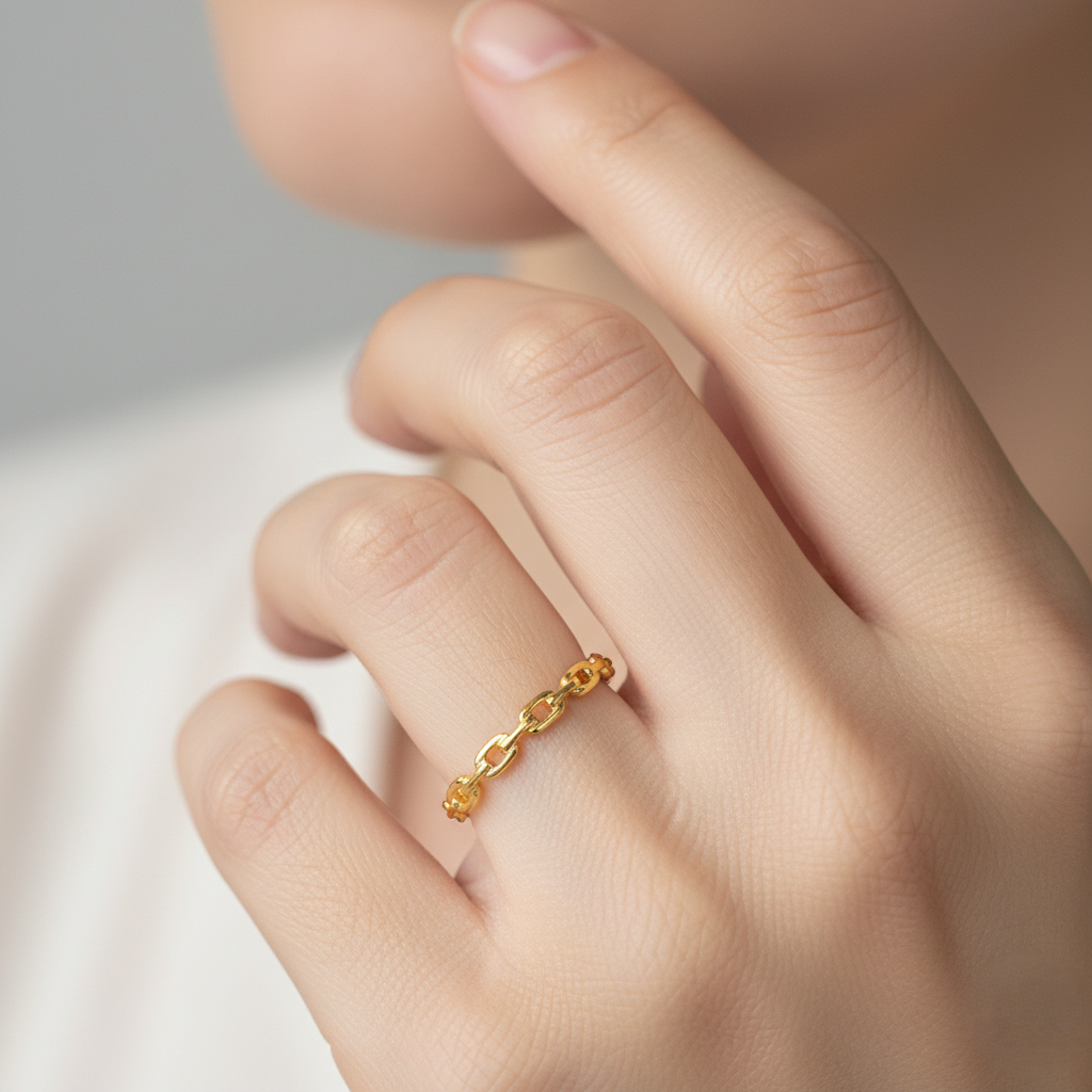 916 Gold Ring – 万字 7(SAUH 7)