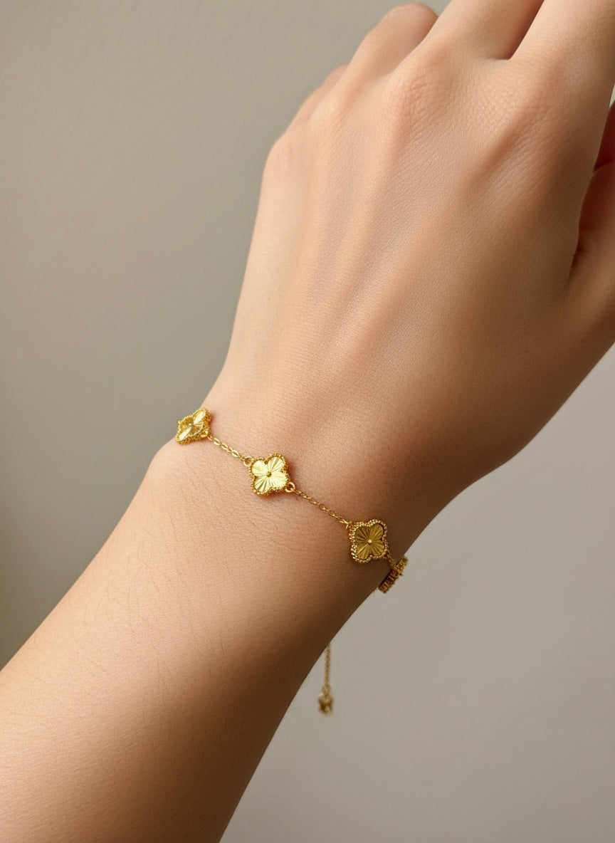 916 Gold Bracelet – Clover9 (四叶草9)