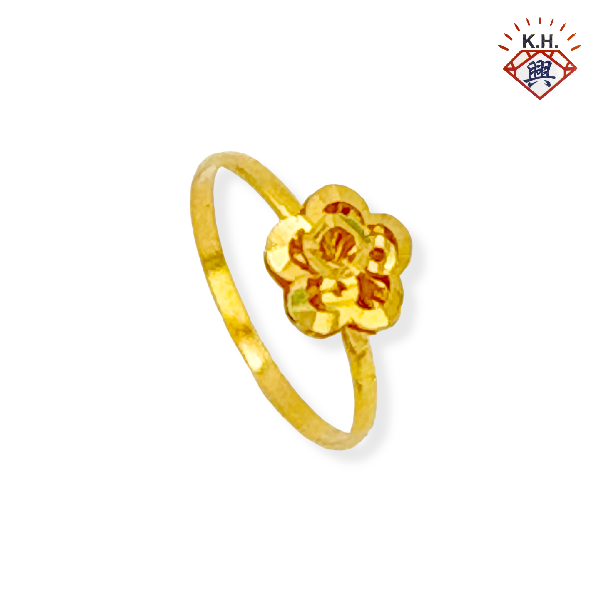 916 Gold Ring – Flower 1