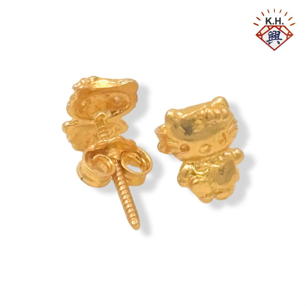 916 Gold Earring – HELLO KITTY (米奇老鼠)