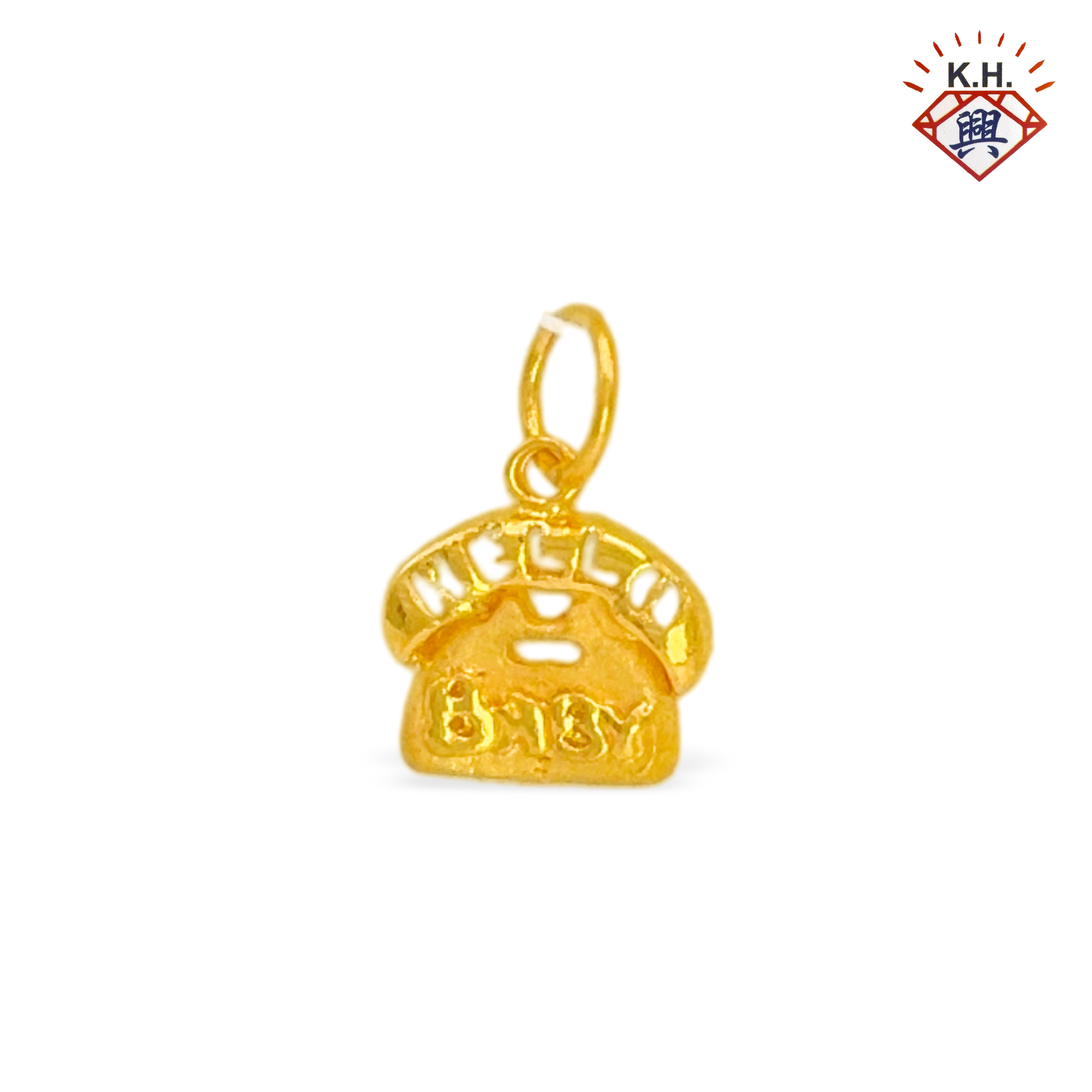 916 Gold Charm – Hello Baby Phone