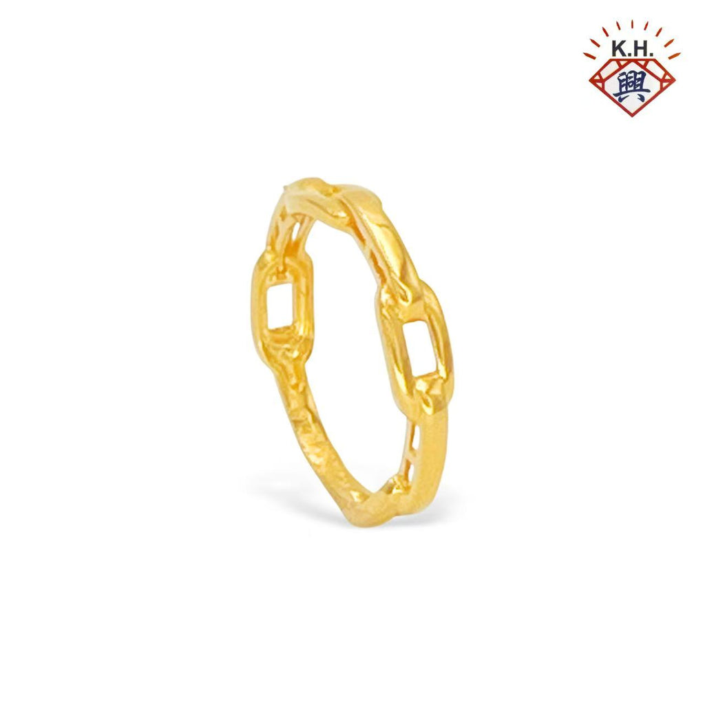 916 Gold Ring – SAUH 1 on a white background with Chop Kong Hin logo.
