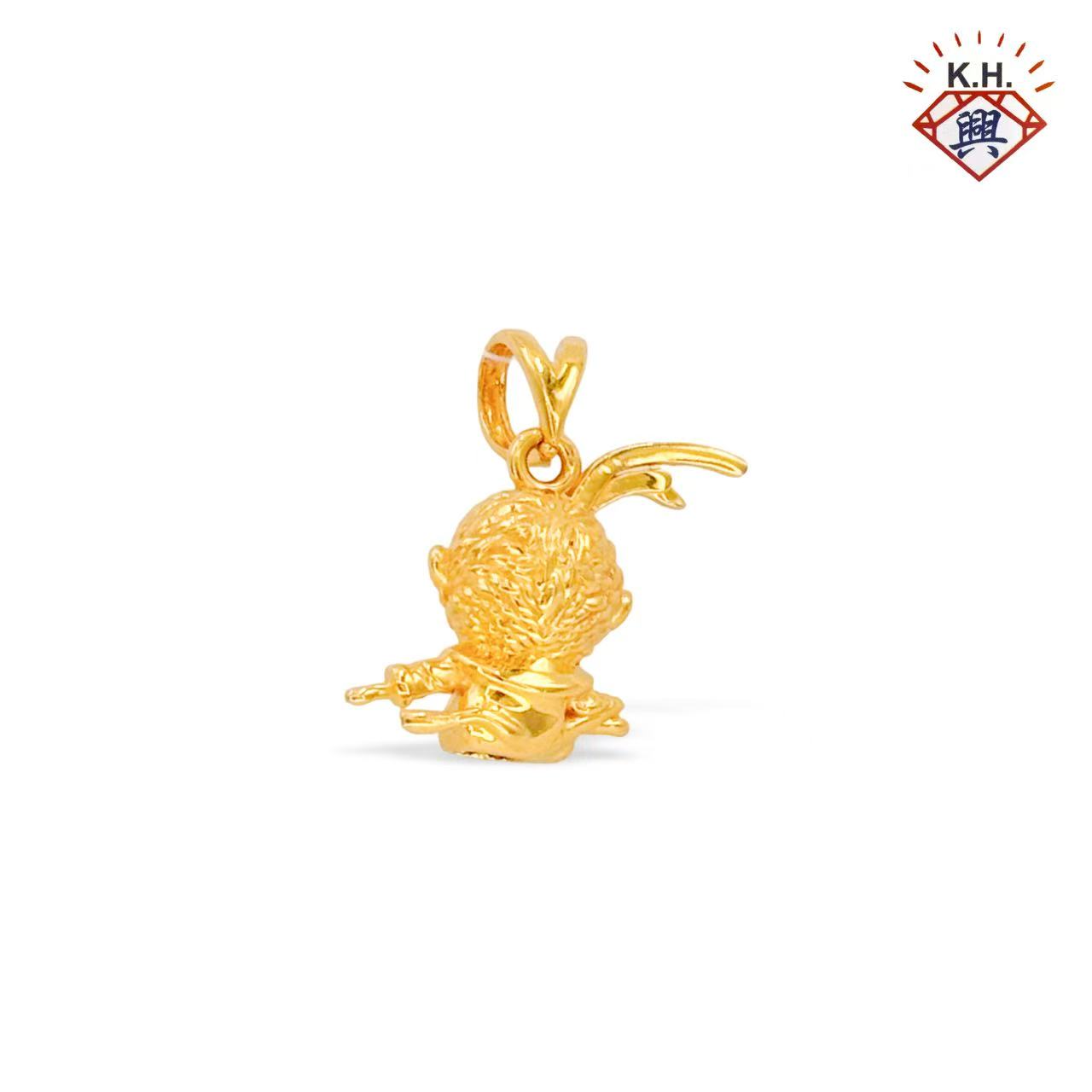 916 Gold Pendant – Monkey King(孙悟空)