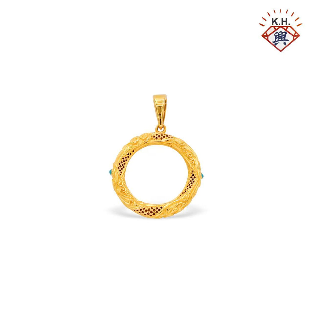 916 Gold Pendant – Qian Kun Circle(乾坤圈)