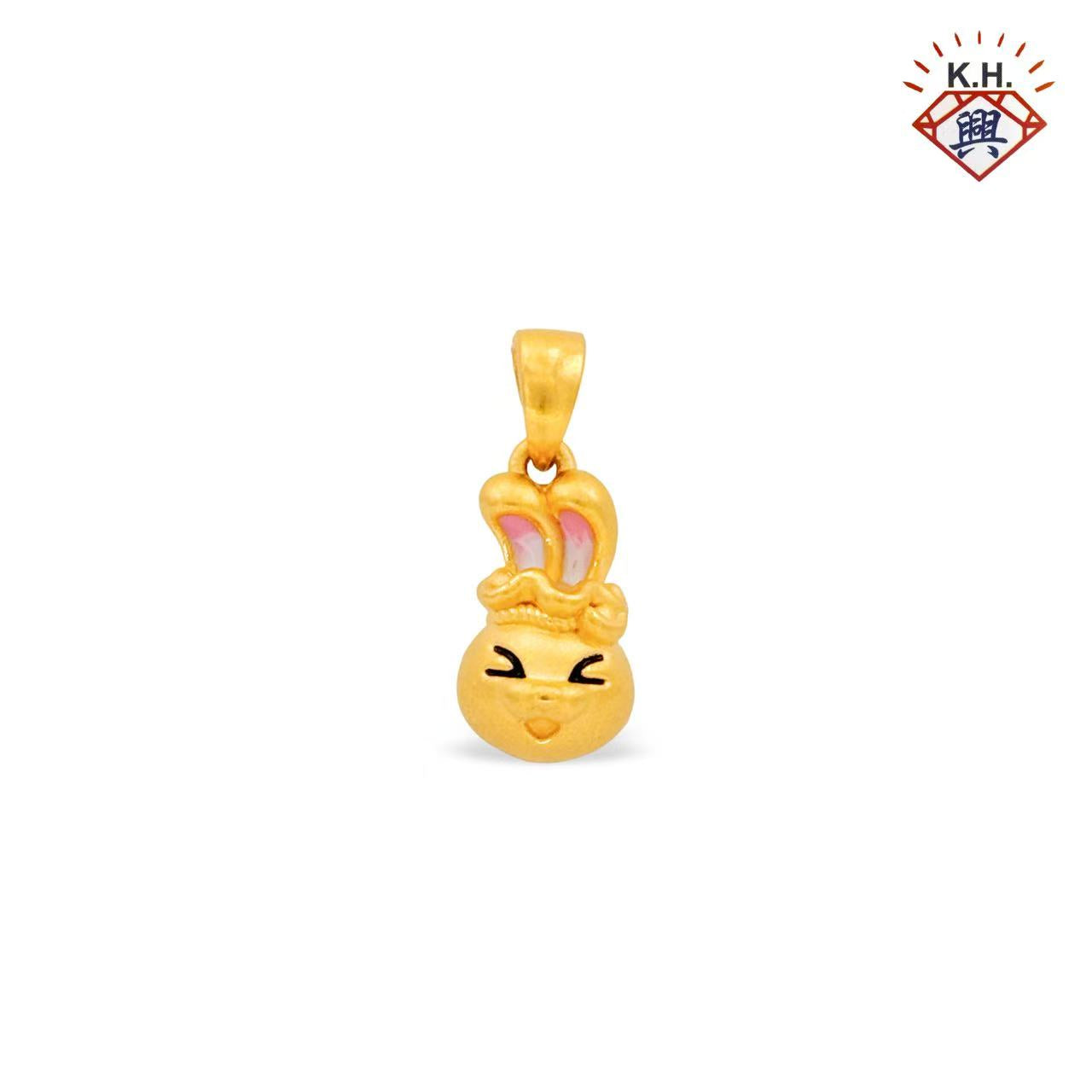 999 Gold Pendant – Rabbit