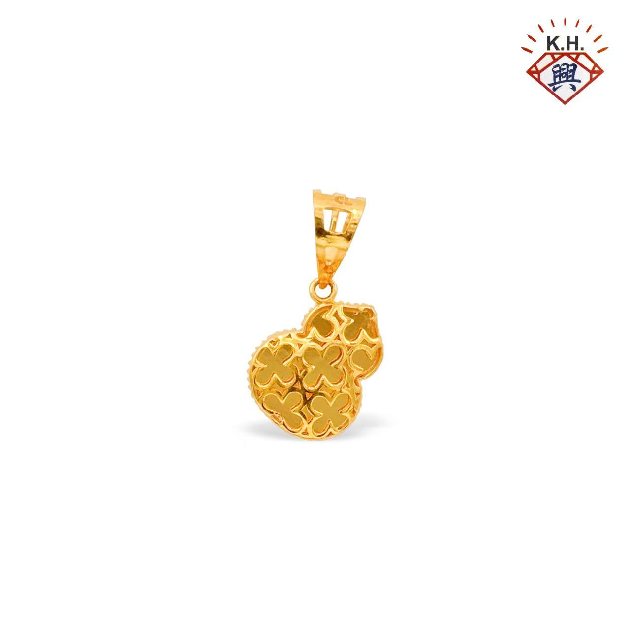 916 Gold Pendant – Shattered Ice Gourd(碎碎冰葫芦)