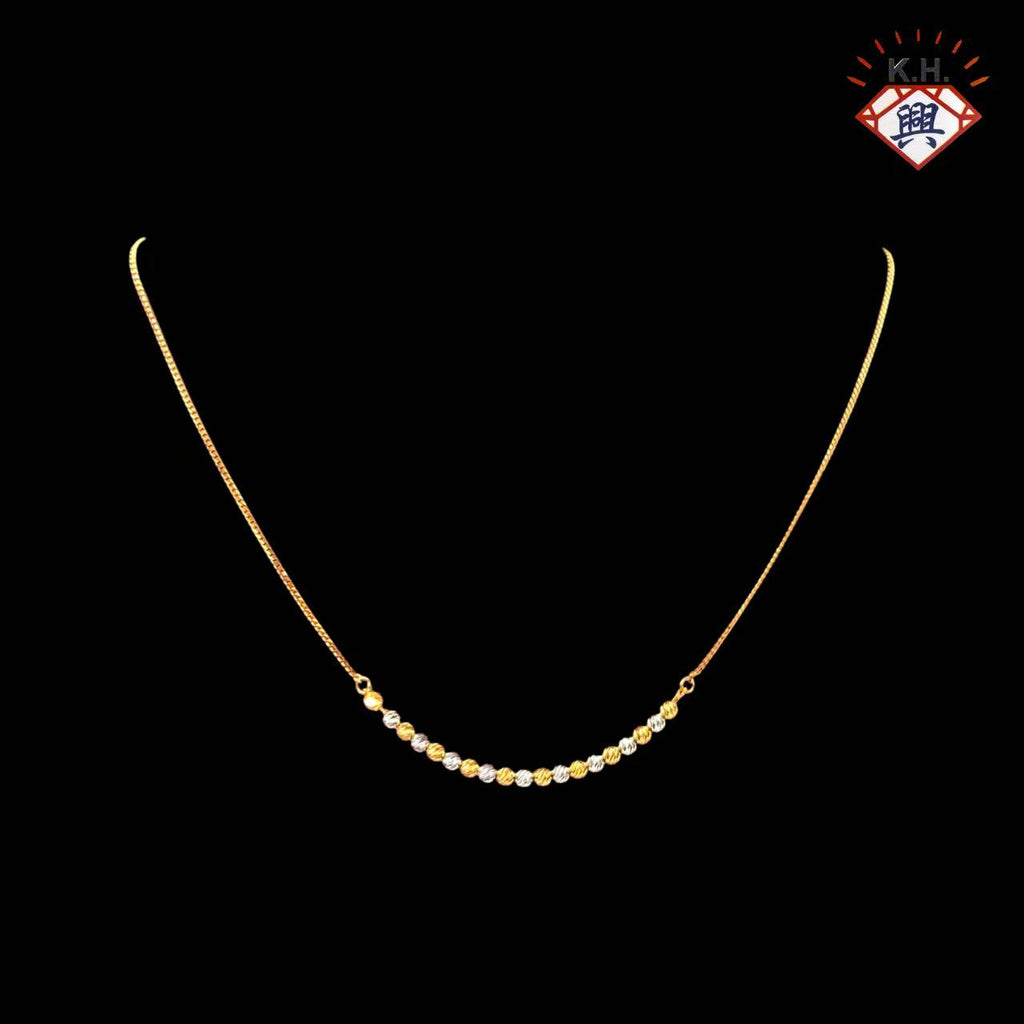 916 Gold Necklace – Machine Boba 2 (单扣串珠2)