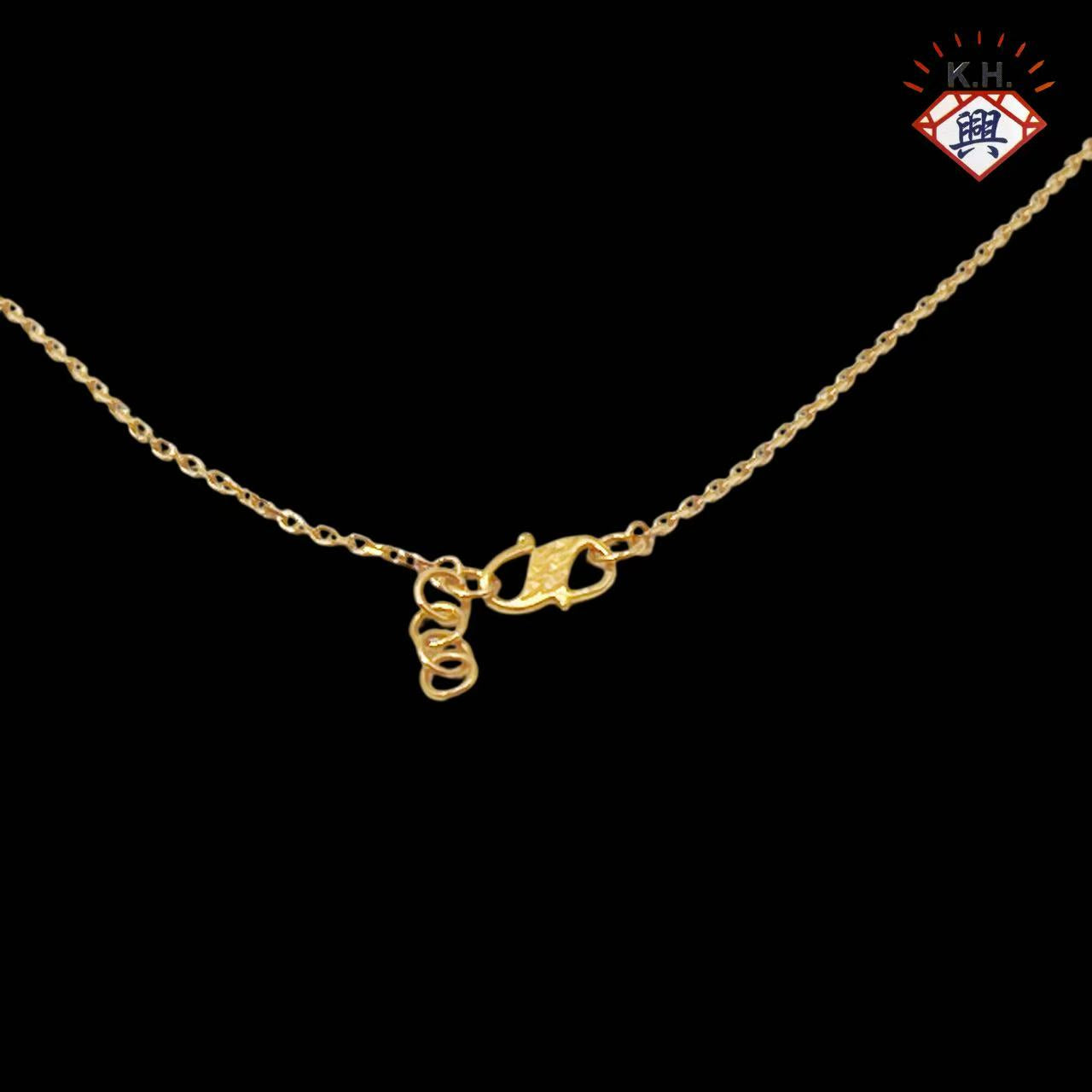 916 Gold Necklace – Sauh with Shattered Ice Fortune Coin(碎碎冰铜钱)