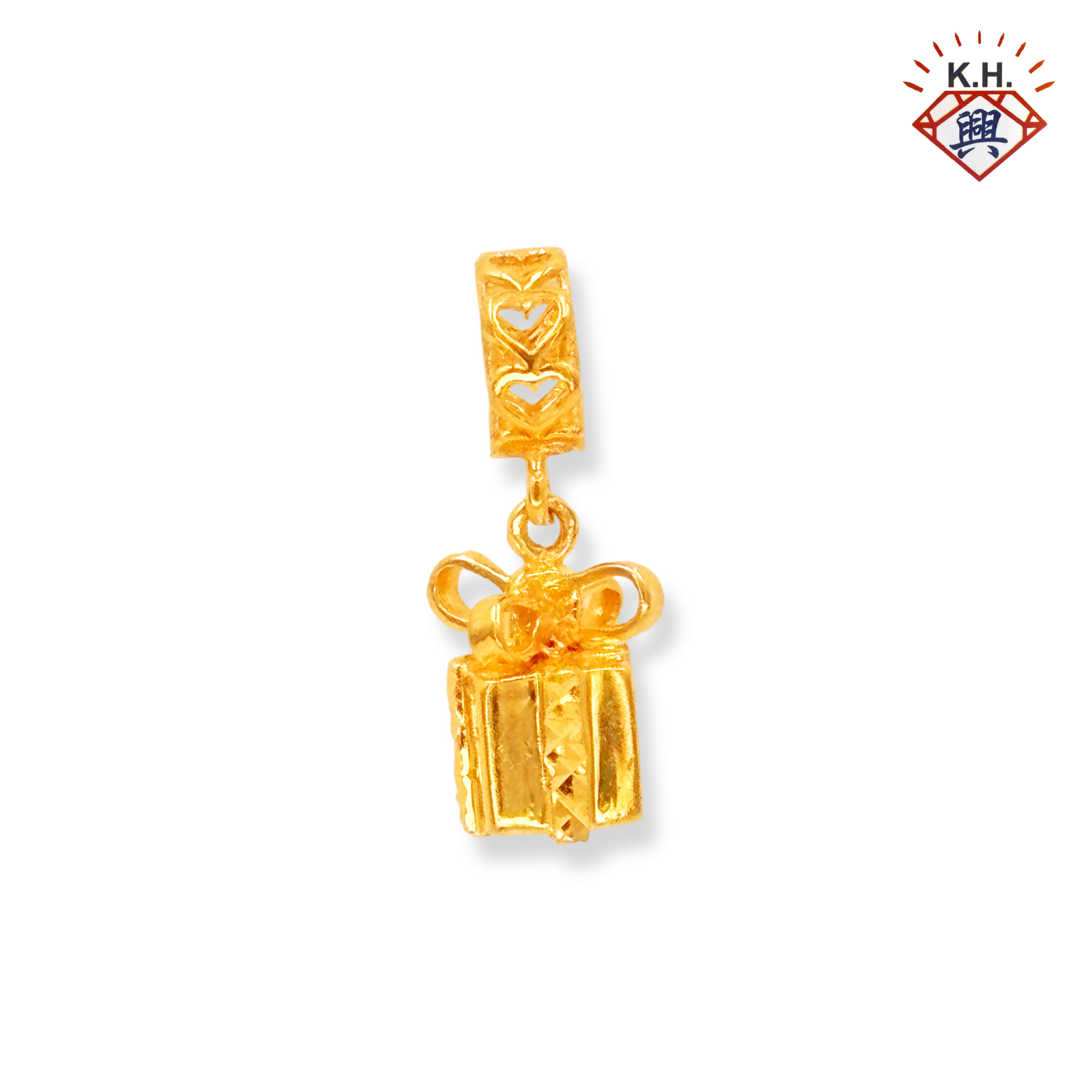 916 Gold Pendant – Square Gift Box(四方金礼盒)