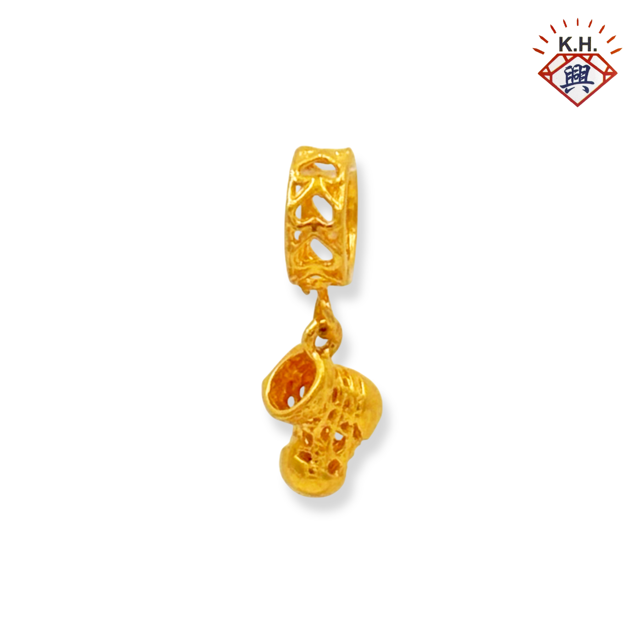 916 Gold Charm– Hollow Christmas Stock(镂空圣诞袜)