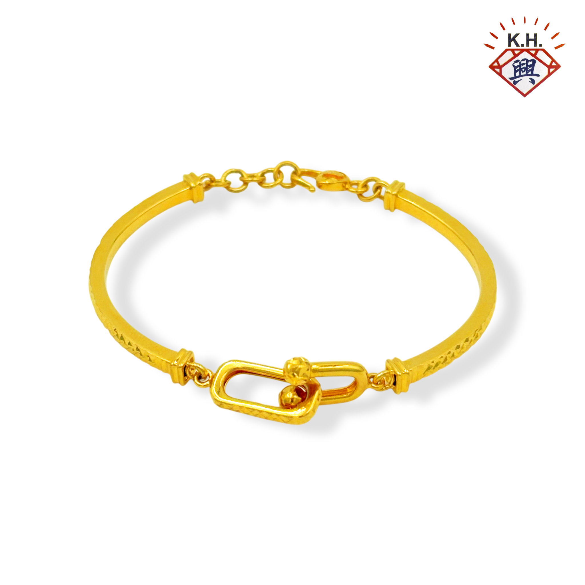 916 Gold Bangle – Hardware (马蹄手镯)