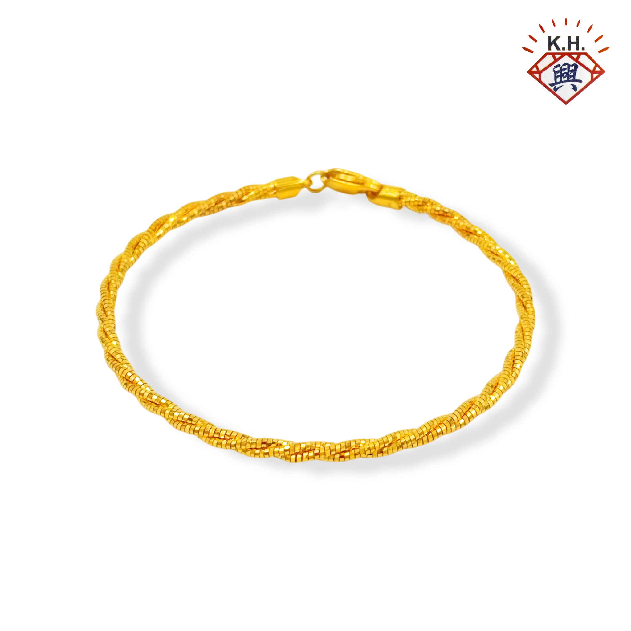 916 Gold Bangle – Italic