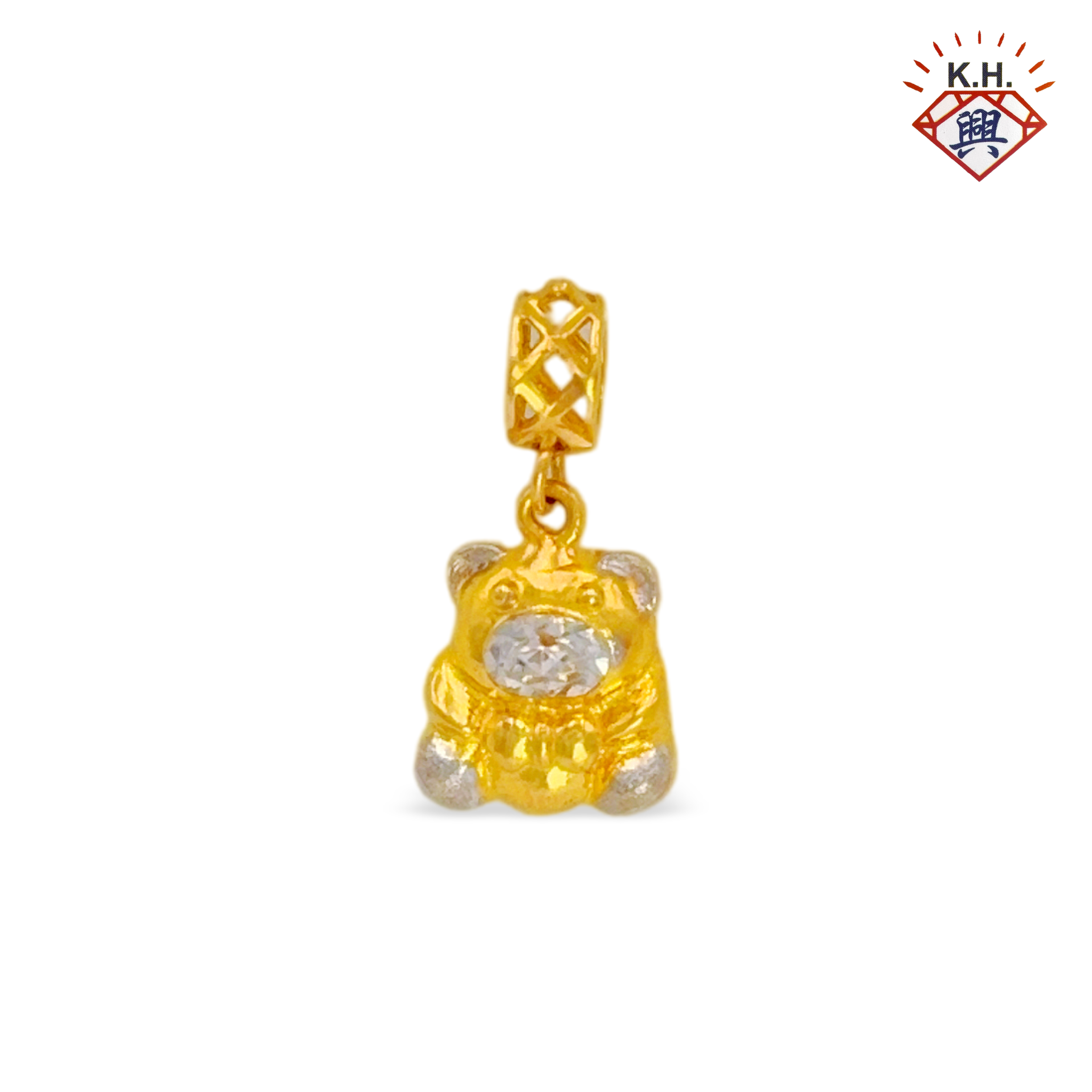916 Gold Charm – Little Bear