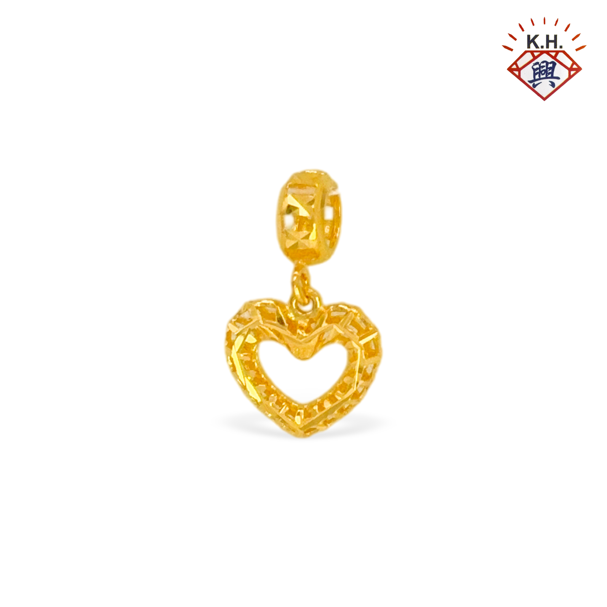 916 Gold Charm – Love in the Air(镂空 中空love)