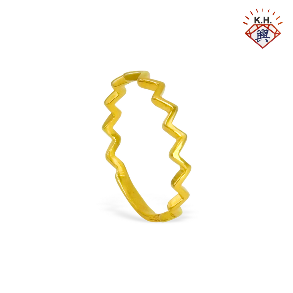 916 Gold Ring – Zig Zag